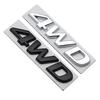 3D Metal 4WD Car Body Emblem Rear Trunk Sticker Badge for Tucson Lafesta Accent H1 Trajet Sonata Getz Elantra Kona IX30 IX45