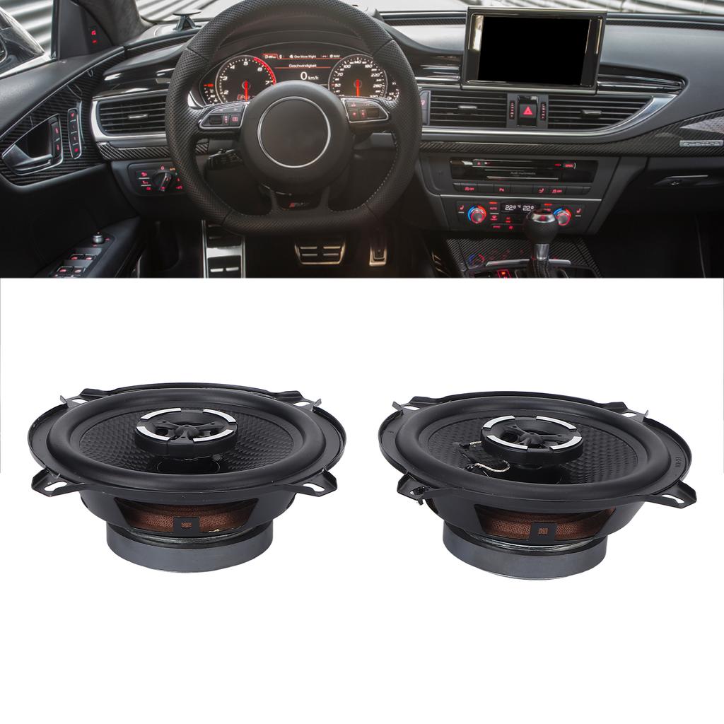 2PCS Car Audio Tweeter 5.2in 13.2cm 4 Ohm  70‑20KHZ 91dB 12V Round Speaker Universal Accessories