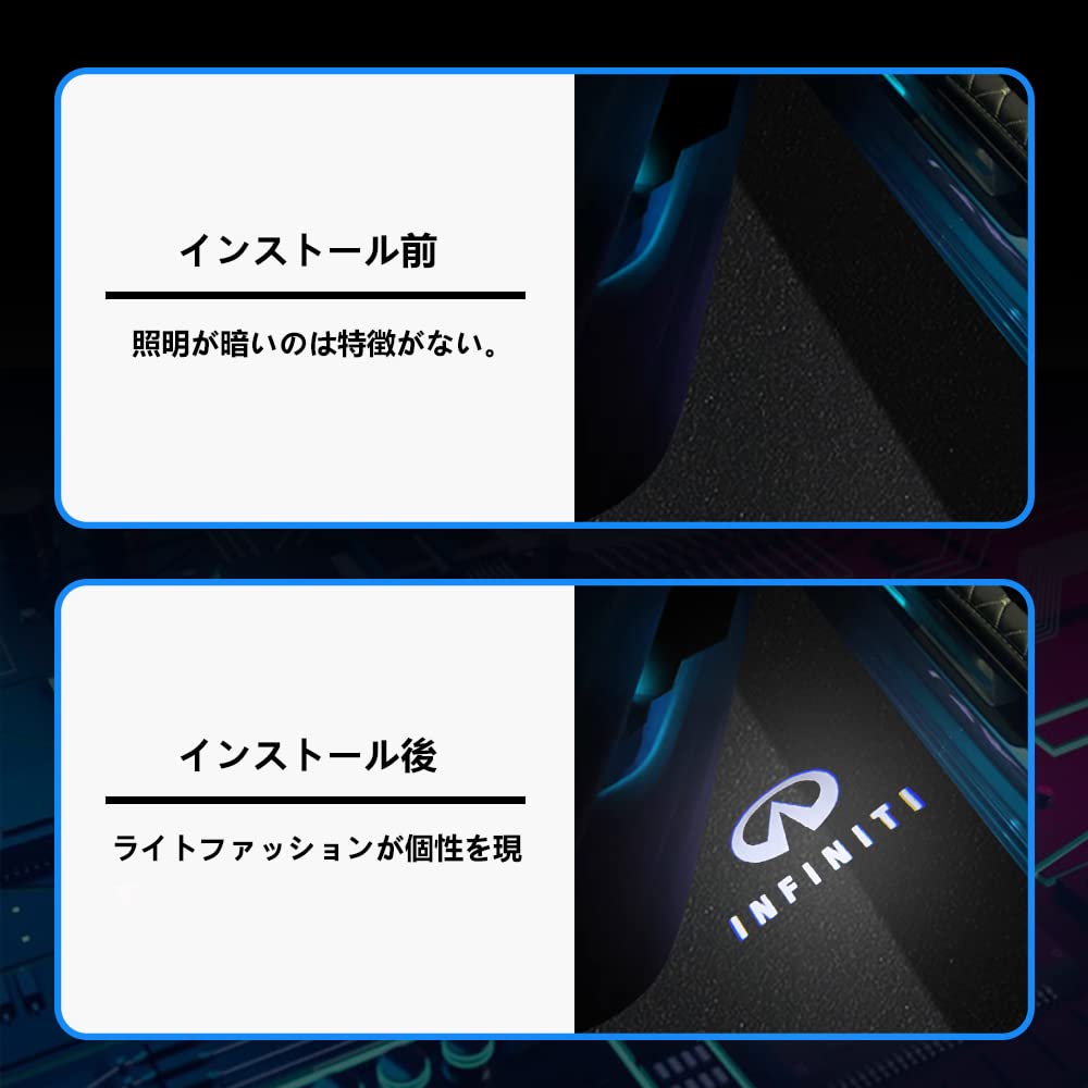 Courtesy Light, Car Courtesy Lamp, LED Logo Projection Courtesy Light, Door Light, Infiniti Y50,