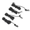 4Pcs Outdoor Camping Rope 9.8ft Nylon Wind Proof Reflective Strip Adjustable Length Tent Cord Tie