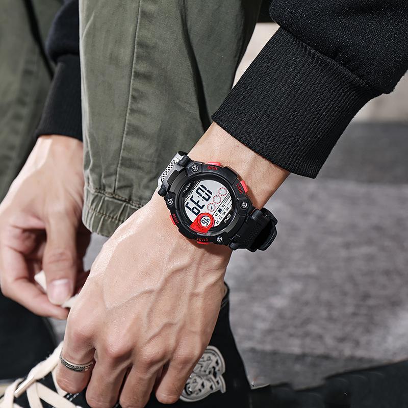 Top značkové luxusní pánské digitální hodinky Vodotěsné vojenské náramkové hodinky Stopky Sportovní hodinky For Men Clock