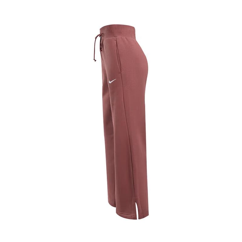 Nike Sports Lifestyle Series Logo Comfortable Casual Versatile Wide-Leg Knitted Joggers Women Joggers Brown DQ5616218