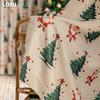 1PC LOZUJOJU Christmas Style Blackout Curtains Santa Claus Pattern Printed Curtains for Bedroom Living Room Balcony Window for Home Decor
