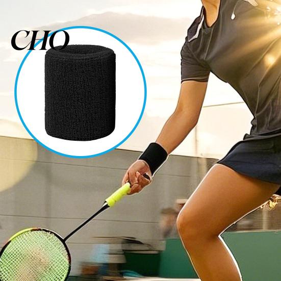 Sweat Absorbent Wristband Terry Cloth Wrist Sweatband Breathable Sports Band Men Gym Workout Women Athletic Running Football Volleyball Basketball