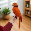 Colorful Large Parrot Decorative Ornament with Feathers