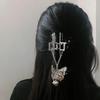 Fashion Butterfly Tassel Hair Clip Hairpins for Women Girl Vintage Metal Silver High End Jewelry Styling Accessories Headwear