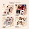 Bingyou Transparent Acrylic Cosmetic Storage Box Desktop Makeup Organizer Staircase Perfume Rack