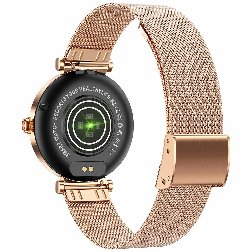 CF37 Women Smart Watch Menstrual Cycle Reminder Health Monitoring Bluetooth-compatible Call Smart Bracelet, Steel Strap