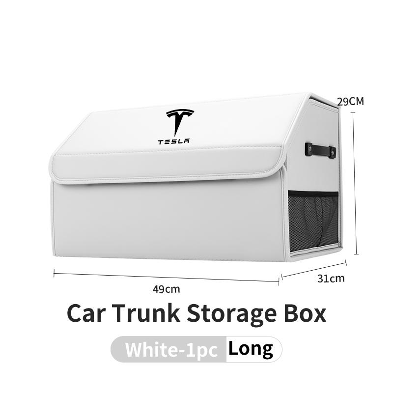 Car Valve Core Trunk Storage Box Organizer Foldable Stowing Tidying Container Bag For Tesla Model 3 Model S Model X Model Y