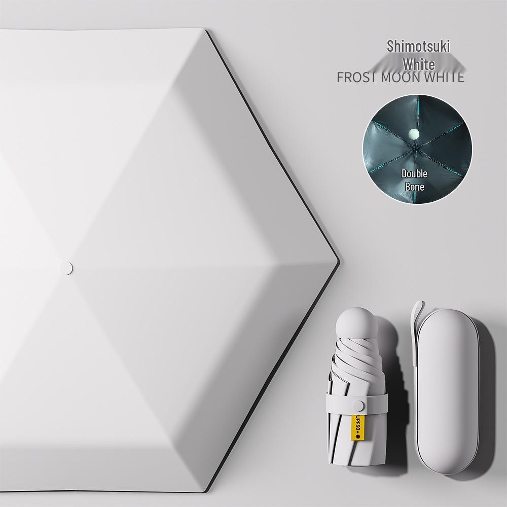 Yuxiang Women's High-End Mini Capsule Folding Umbrella - UV Protection for Sun and Rain.