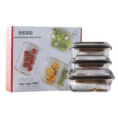 LocknLock Heat-Resistant Glass Food Storage Container Set