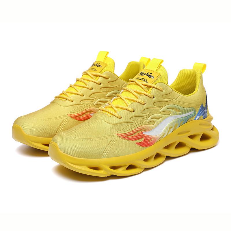 2025 Men's Shoes Spring New Blade Sneakers Men's Fashion Korean Version Breathable Running Shoes Trendy Shoes Flying Weaving 2025