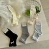 Damen Frühling und Sommer Neues Produkt Punkt Blume Hochblatt Kleiner Schleifenknoten Knochenlos Niedriger Schaft In-The-Tube Socken