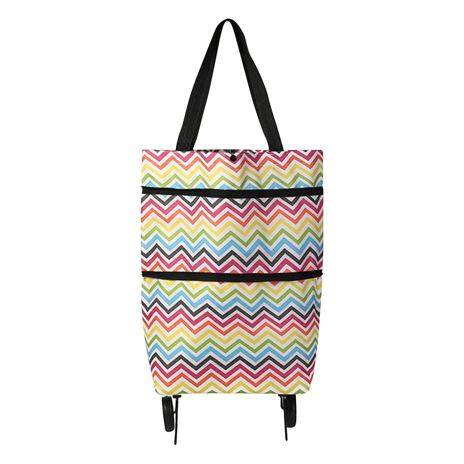 

Складные сумки на тележке, сумка для покупок на тележке с колесами, складная тележка для покупок 2 в 1 для домашнего супермаркета, прочная сумка One Size