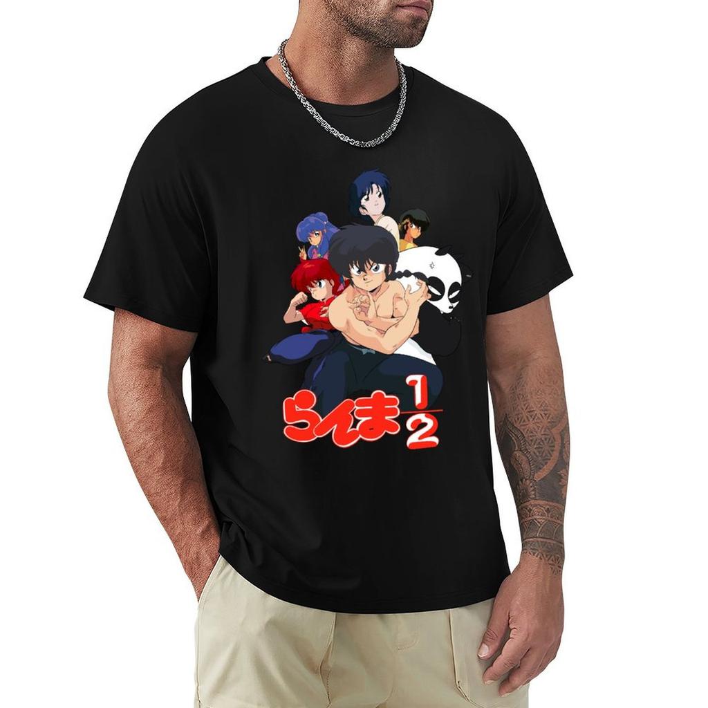 Ranma 1/2 group T-Shirt Big and Tall Crew Neck Tee
