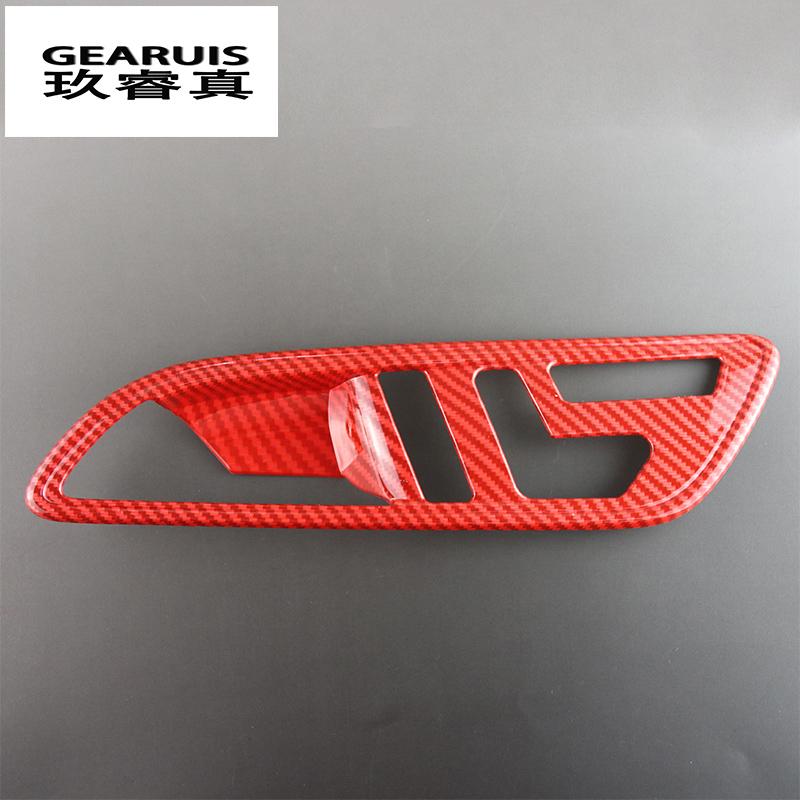 Carbon Fiber Car Styling Door Buttons Seat Adjustment Panel Cover Stickers Trim for Mercedes Benz A GLA CLA Class W176 X156