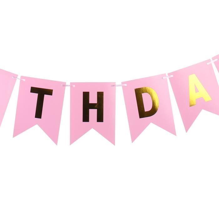 Joyeux Anniversaire Bannière Signes D'or Fournitures Fête D'anniversaire Drôle Pour Fête D'anniversaire