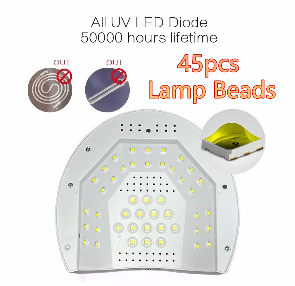 Sun2C UV Nail Lamp 48W Gel Polish Dryer Pedicure Light Manicure Lamp Nail Art Gel Dryer Machine Nail LED Lamp Not Black Handed