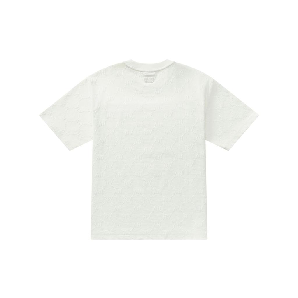 New MLB MONOGRAM Collection New York Yankees SS25 T Shirt Unisex Ivory 3ATSM1353-50IVS