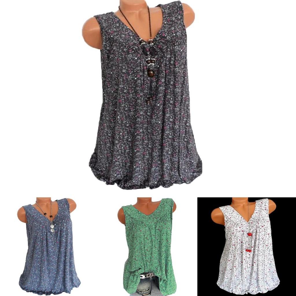 Women's Summer Loose Sleeveless Vest T Shirt Blouse With Elegant Boho Lace Design