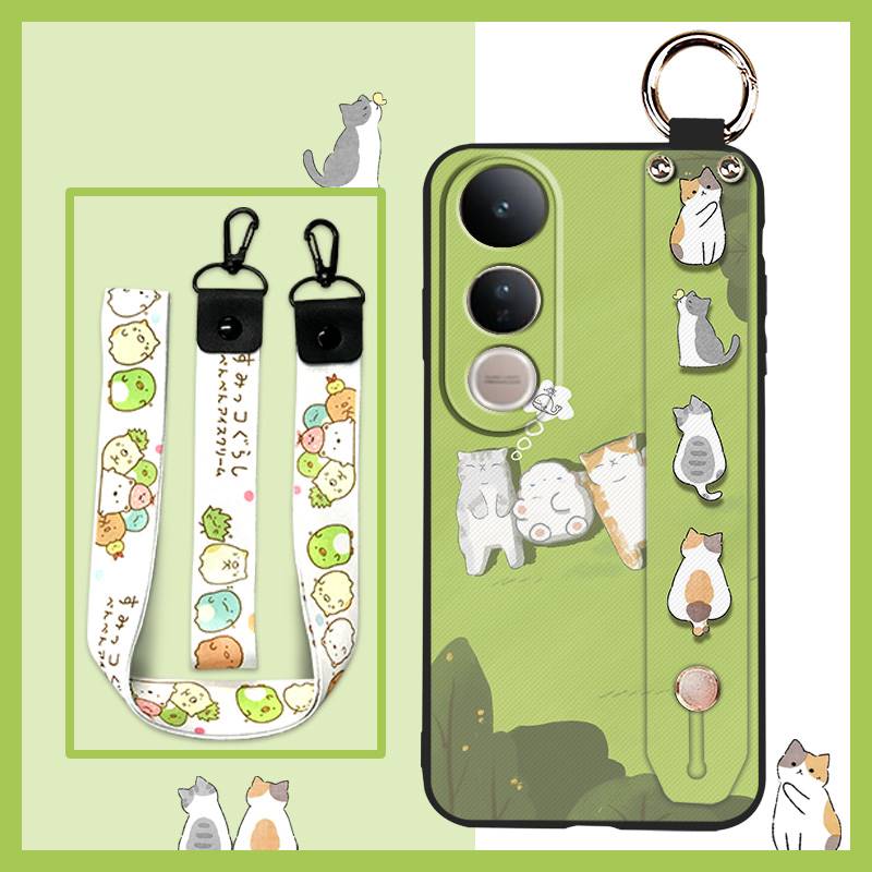 Cartoon Cute Phone Case For VIVO V50 Lite 5G Global Soft case Protective Fashion Design Shockproof Dirt-resistant Ring