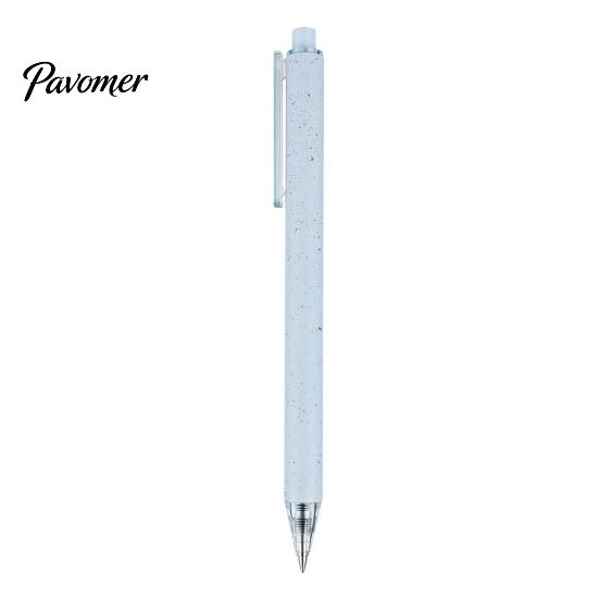 Eco Friendly Material Pens Straw Printed Ballpoint Pen, Smooth Writing Cream Colored Creative Stationery, 0.5mm Unique Handheld Fine Point Ink Pen for