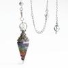 Crystal Amethyst Citrine Resin Pendant With Hexagonal Shape For Fashion Jewelry Accessories