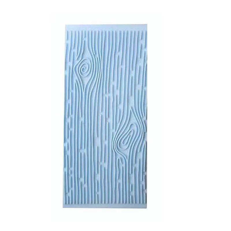 2Pcs/Set Texture Silicone Cake Mold Tree Bark & Brick Wall  Mat Fondant Decorating Tools Supplies