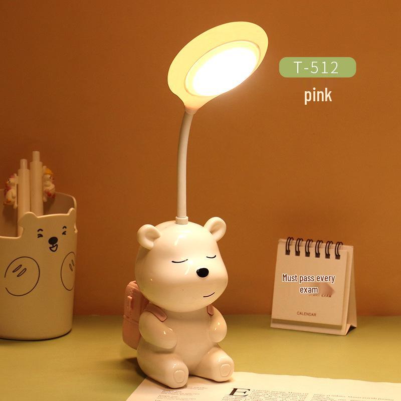 Custom Logo Small LED Table Lamp - Eye-Protecting USB Reading Light for Gifts & Promotions