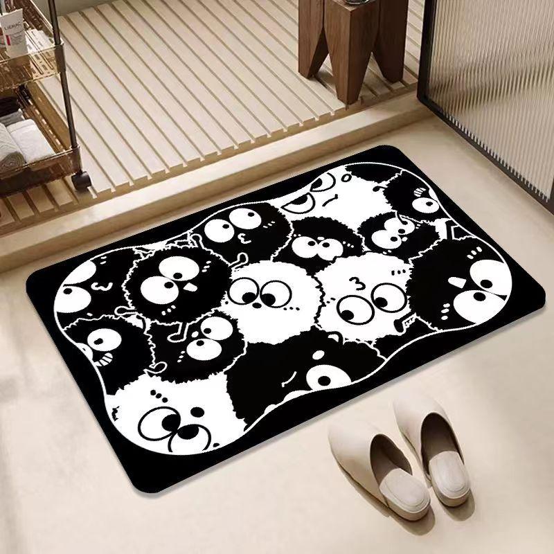 Diatom Mud Absorbent Quick Drying Foot Mat Anti Slip Door Mat Bathroom Carpet