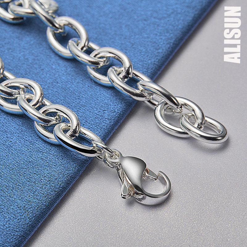 925 Sterling Silver Roman Numeral 0-shaped Bracelet Fashionable Wedding Jewelry