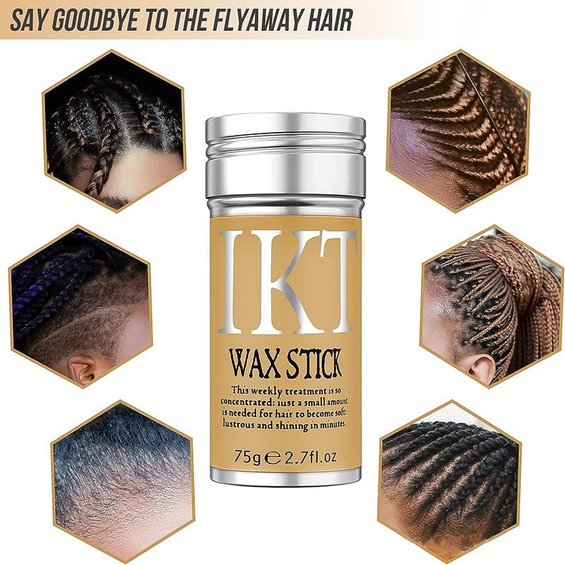 Bâton de cire pour cheveux professionnel, Portable, ligne de cheveux parfaite, bâton de cire de coiffure, bâton de cire de coiffure Non gras