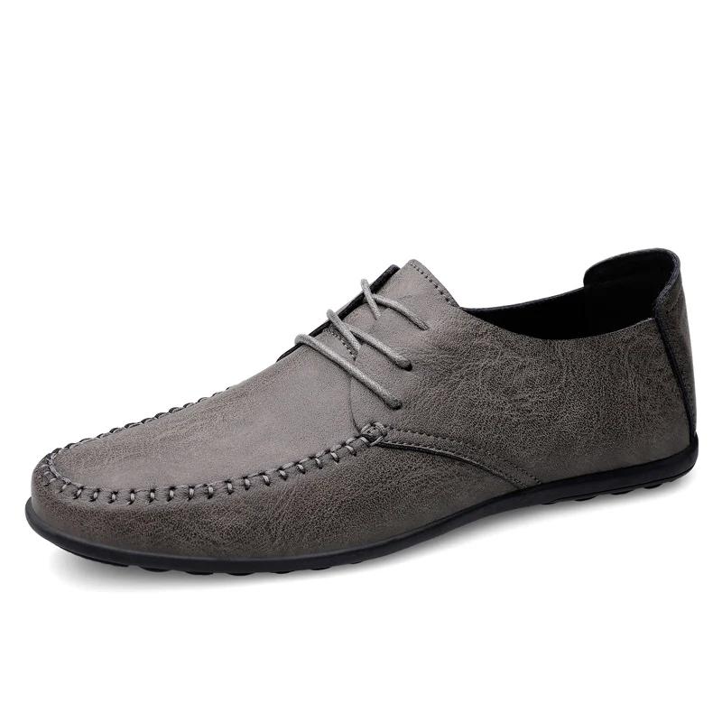 Scarpe da Uomo in Pelle Moda Formale Scarpe da Uomo Mocassini Italiani Traspiranti Scarpe da Guida da Uomo Nere Taglia Plus Zapatos Para Hombres