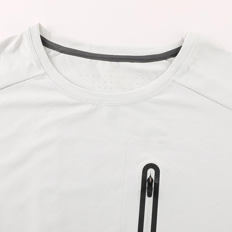 Men's High-Quality Quick-Dry Ice Silk Short Sleeve Round Neck T-Shirt for Summer Sports