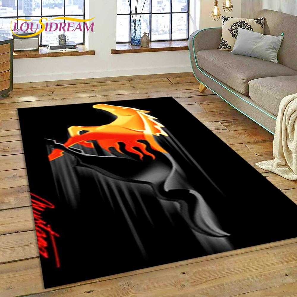 Classics 3D F-Ford GTR Mustang Car Rug Carpet for Living Room Bedroom Home Decor,Floor Mat Non-slip Decoration for Sofa Doormat