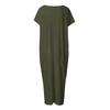 Women's Spring/Summer Short-Sleeve Long Casual Dress
