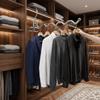 2Pcs Multi-function Clothes Hanger Portable Stainless Steel Coat Hanger Clothes Drying Rack  Indoor