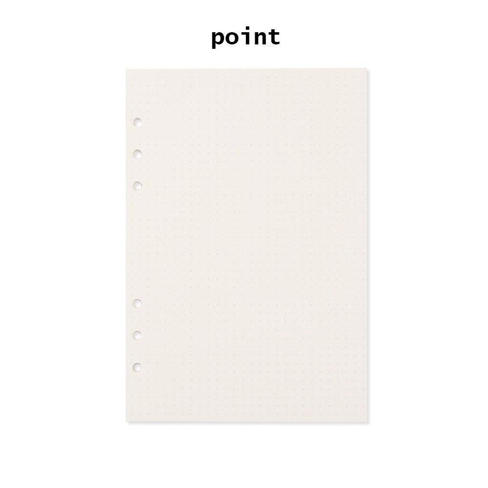 45 Sheets A5 A6 Loose Leaf Notebook Refill Paper Planner Inner Page Point Square Blank Plan Kraft Paper Inner Page Stationery