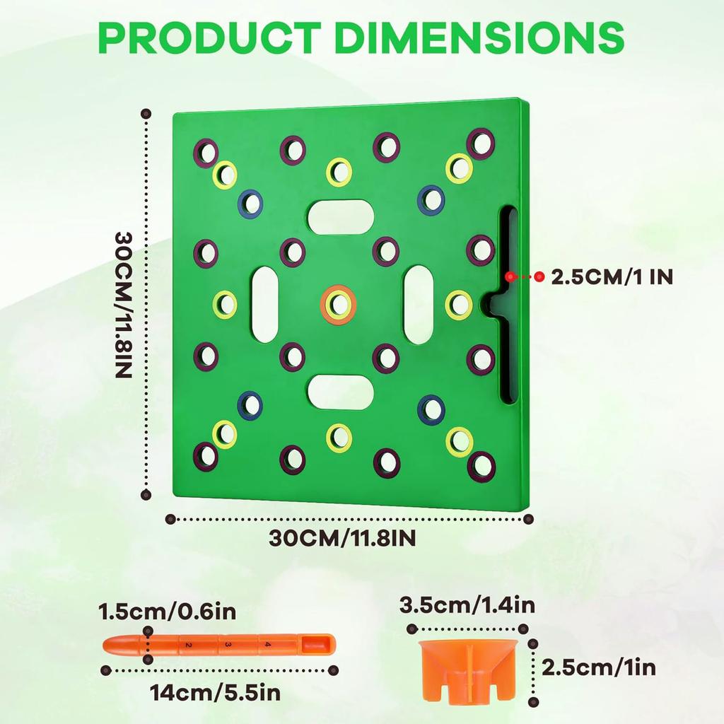 1PC Sowing Templates Square Seed Spacing Gardening Planting Tools Vegetable Boards