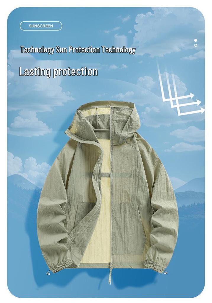 UPF50+ Hooded Sun Protection Workwear for Men & Women, Lightweight Breathable Outdoor Clothing