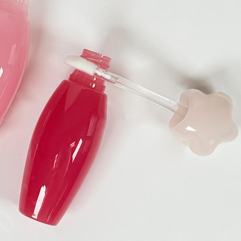 Star-Shaped Lip Gloss Tube Transparent Thick Rod Large Brush Head Empty Bottle Lips Glaze Container Reusable Lipstick Containers