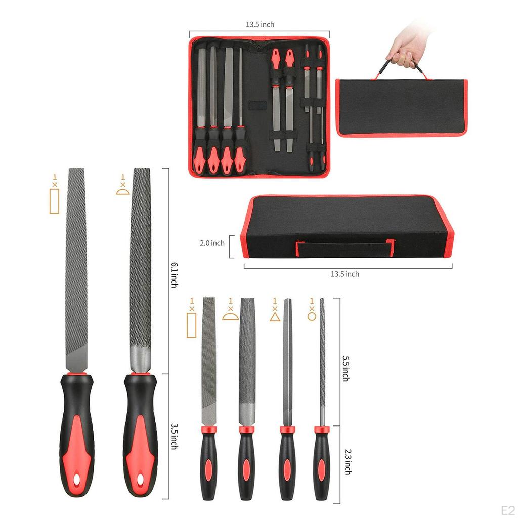 Carbon Steel File Set Precision Drop Forging Woodworking Tools Hand for
