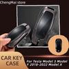 Metal Car Smart Key Cover Case Fob for Tesla Model 3 Model Y 2018-2022 Model X Key Shell Bag Holder Protector Accessories