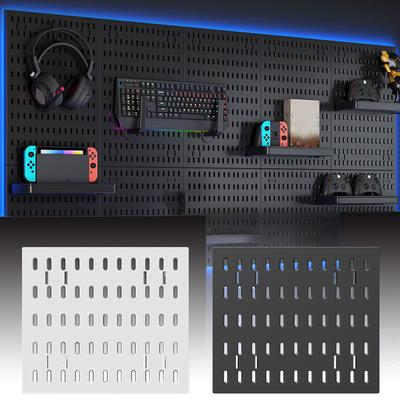 1PC Storage Rack Black Toolboard Wall-Mounted Organizer Shelves Home Supplies Storage Trays Room Pegboard Garage Plastic Kitchen