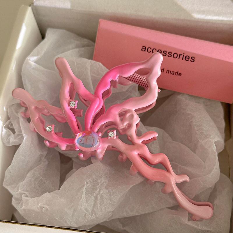 Large Butterfly Metal Hair Clip for Women Elegant Temperament Shark Hair Clip Fashion Girl Hair Clamp