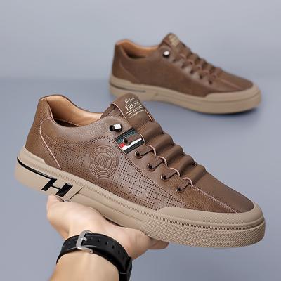 Fashion Designer Brand Men's Oxford Shoes Anti Slip Wear-resistant Soles Men's Leather Casual Shoes Outdoor Running Shoes Camping Shoes