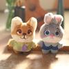 Cute Little Rabbit Pendant Plush Toy Doll Little Fox Bag Hanging Keychain Doll Doll