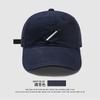 Casual embroidery slash baseball cap children's spring new versatile face cap simple sun hat