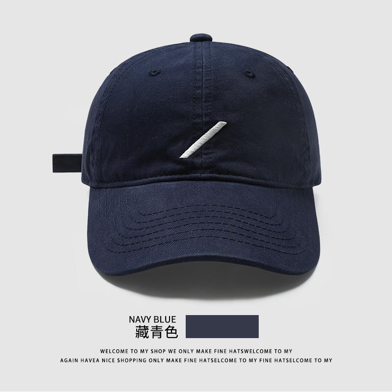 Casual embroidery slash baseball cap children's spring new versatile face cap simple sun hat