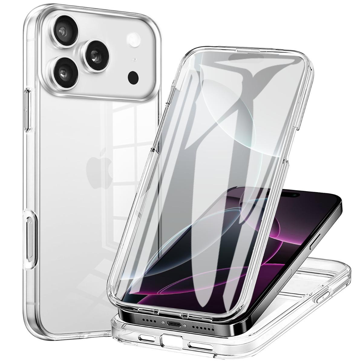 

Shockproof Cover Transparent Inclusive Protective Phone Case for iPhone 17/16E/16/15/14 pro Max/13/12/Mini/XS/X/XR Models iPhone 14 Pro чистий